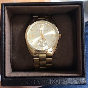 Michael Kors Jaryn Pavé Gold-Tone Watch